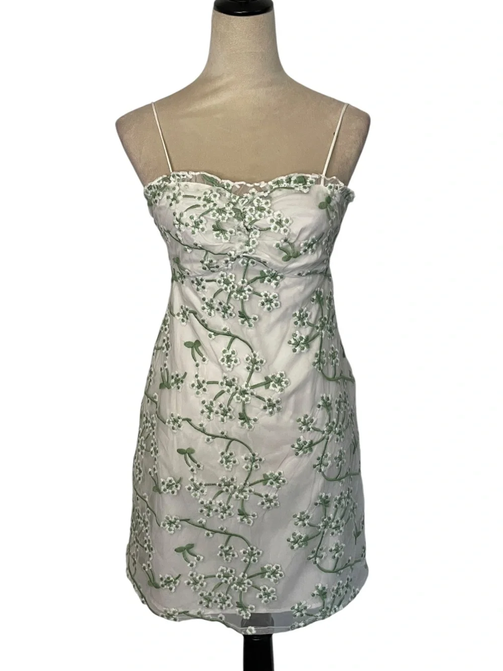 12th Tribe Croatian Coast White Floral Mini Dress - Picture 2 of 4
